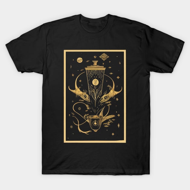 Iced Coffee Tarot T-Shirt by PixieDustVibes